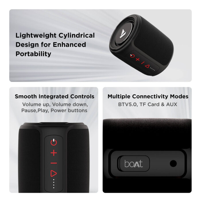 Stone 352 | Wireless Portable Bluetooth Speaker with 10W boAt Signature Sound, Up to 12 Hours Nonstop Playback - Image 5