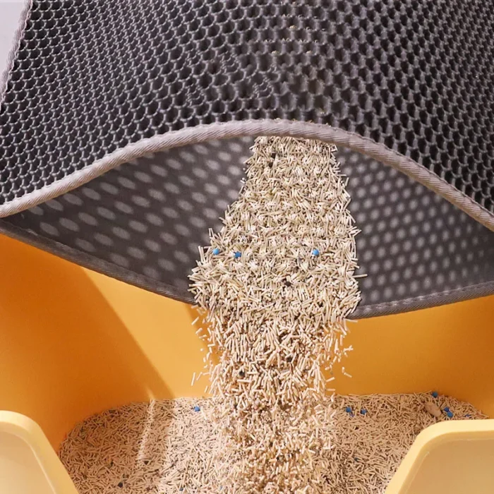 Cat Litter Mat Double Layer Waterproof Urine Proof Trapping Mat Easy to Clean Non-Slip Toilet Pad  Cat Scratch Pad Large Foot Pa - Image 2