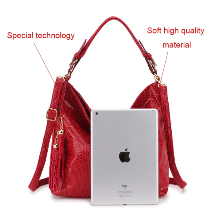 Gold Fashion Women Leather Handbags Female Shoulder Bag Ladies Luxury Hand Bags Purses and Hand bag Large Crossbody Bag Big Tote - Image 4