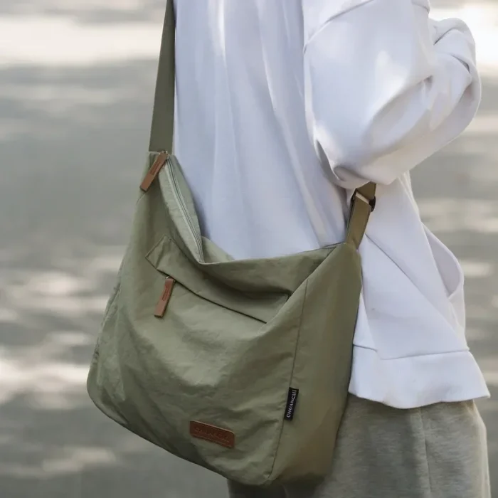 Japanese Women Men Shoulder Crossbody Bag Large Canvas Messenger Bags for Student 2024 Brand Book Bags Female Handbag Satchels - Image 4
