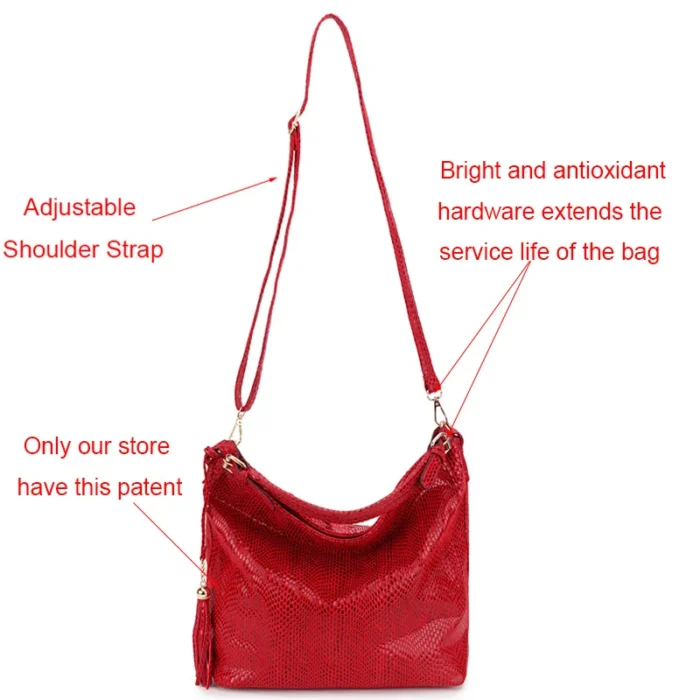 Gold Fashion Women Leather Handbags Female Shoulder Bag Ladies Luxury Hand Bags Purses and Hand bag Large Crossbody Bag Big Tote - Image 5