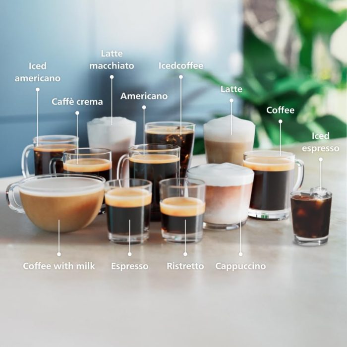 Philips 4400 Series Fully Automatic Espresso Machine – 12 Hot & Iced Coffees. Quick-to-Clean LatteGo Milk System. SilentBrew. QuickStart. Ceramic Grinder. Black Chrome (EP4444/90) - Image 3