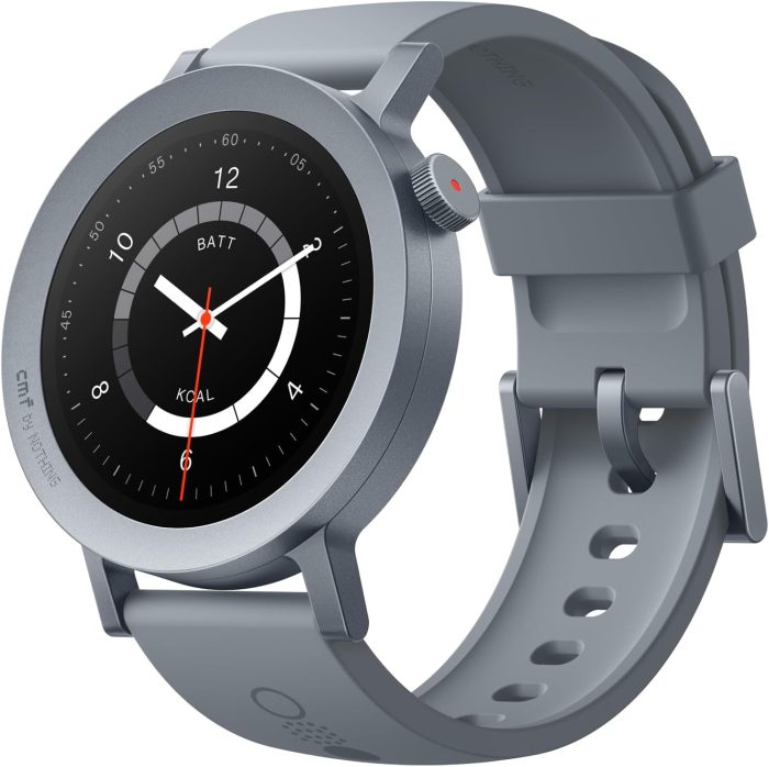 CMF by Nothing Watch Pro 2. 1.32 AMOLED Display. Built-in multi-system GPS. 120 Sports Modes. Smart Sleep Algorithm. Bluetooth calling with AI noise reduction. Ash Grey. Middle East Version