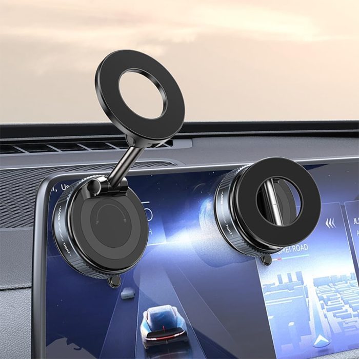 Ultra Strong N52 Magnetic Phone Holder. N52 Magnetic Phone Holder. Vacuum Suction Magnetic Phone Holder. Vacuum Magnetic Phone Stand. 360° Adjustable Ultra Vacuum Suction Cup Phone Mount (B)