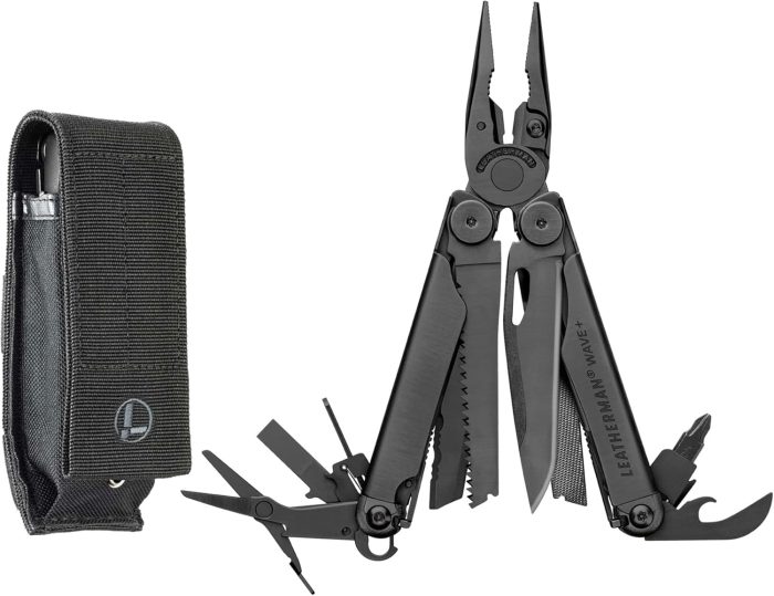 LEATHERMAN. Wave+. 18-in-1 Full-Size. Versatile Multi-tool for DIY. Home. Garden. Outdoors or Everyday Carry (EDC). Black