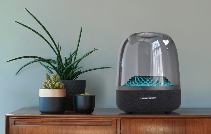 Harman Kardon Aura Studio 4 - Bluetooth Home Speaker - Superior Sound Performance - 5 Diamond-Effect Lighting Themes - Made with Recycled Materials - Image 2