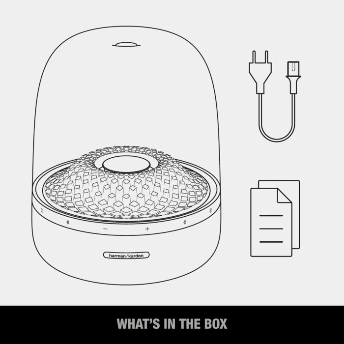 Harman Kardon Aura Studio 4 - Bluetooth Home Speaker - Superior Sound Performance - 5 Diamond-Effect Lighting Themes - Made with Recycled Materials - Image 7