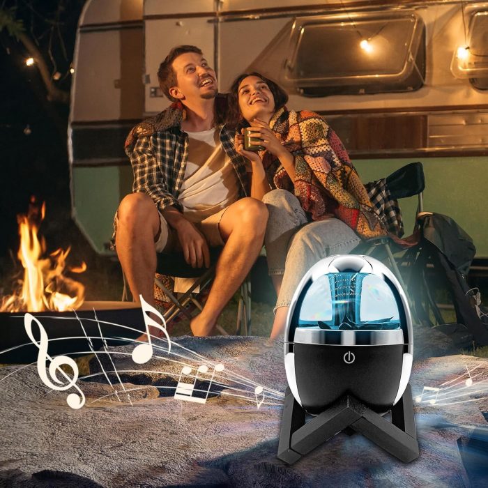 Dancing Ferrofluid Bluetooth Speaker 5.0 - Magnetic Fluid Music Visualizer. 360° Stereo Sound. Touch Control. Multi-Color LED Desk Decor. Unique Gift for Music Lovers - Image 8
