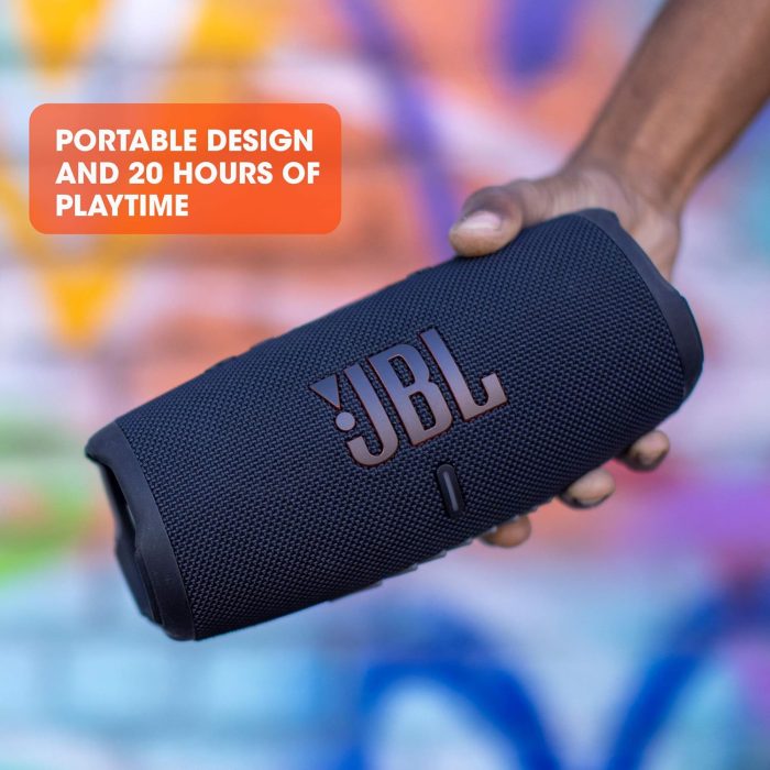 JBL CHARGE 5 - Portable Bluetooth Speaker with IP67 Waterproof and USB Charge out - Black - Image 4