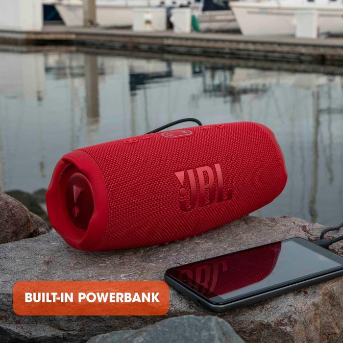 JBL CHARGE 5 - Portable Bluetooth Speaker with IP67 Waterproof and USB Charge out - Black - Image 6