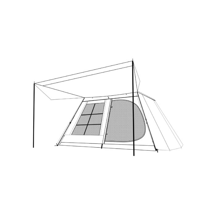 LNT ANCALA 4P Cabin Pre Attached Tent V2 - Image 2