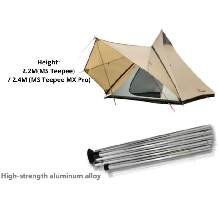 Vidalido Indian Style Pyramid Tent MX Pro Teepee - Image 8