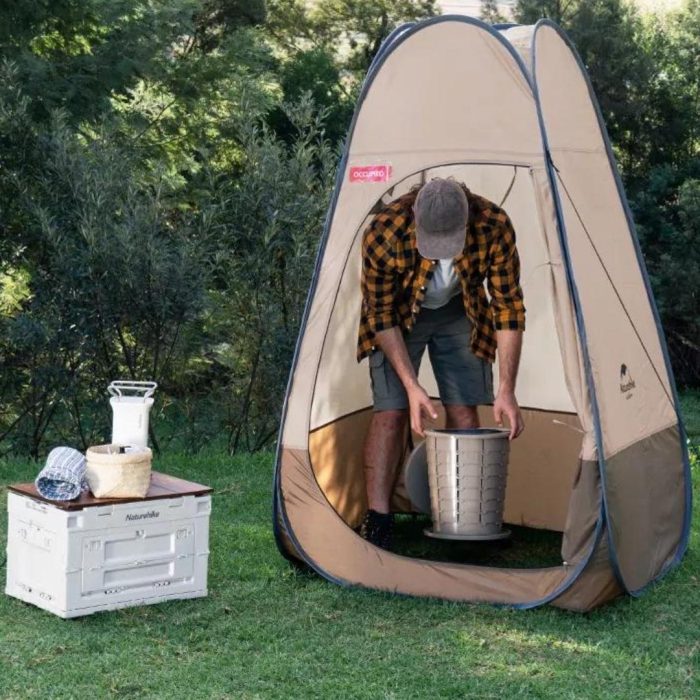 Naturehike NH17Z002 Foldable portable changing tent - brown - Image 4