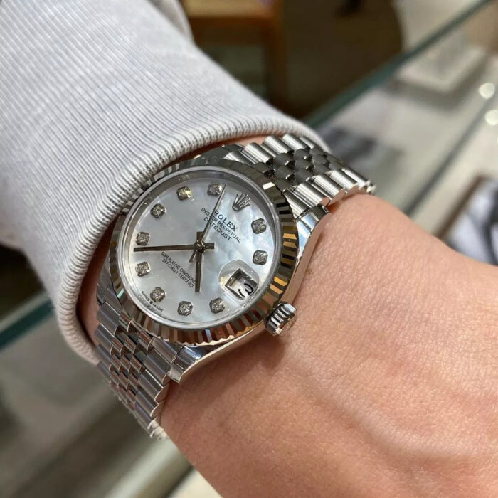 WOMENS DATE JUST DIAMOND SCALE MULTIPLE DIAL OPTIONS 36MM - Image 7