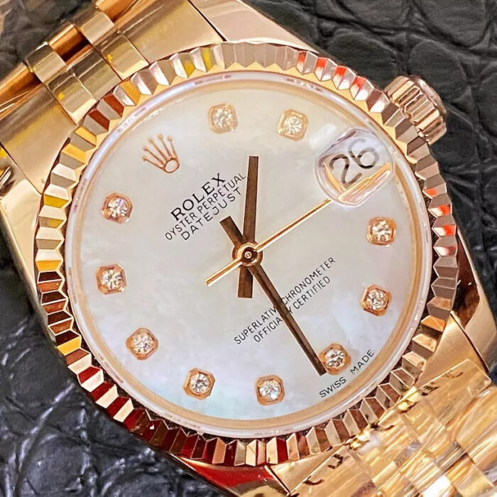 WOMENS DATE JUST DIAMOND SCALE MULTIPLE DIAL OPTIONS 36MM - Image 8