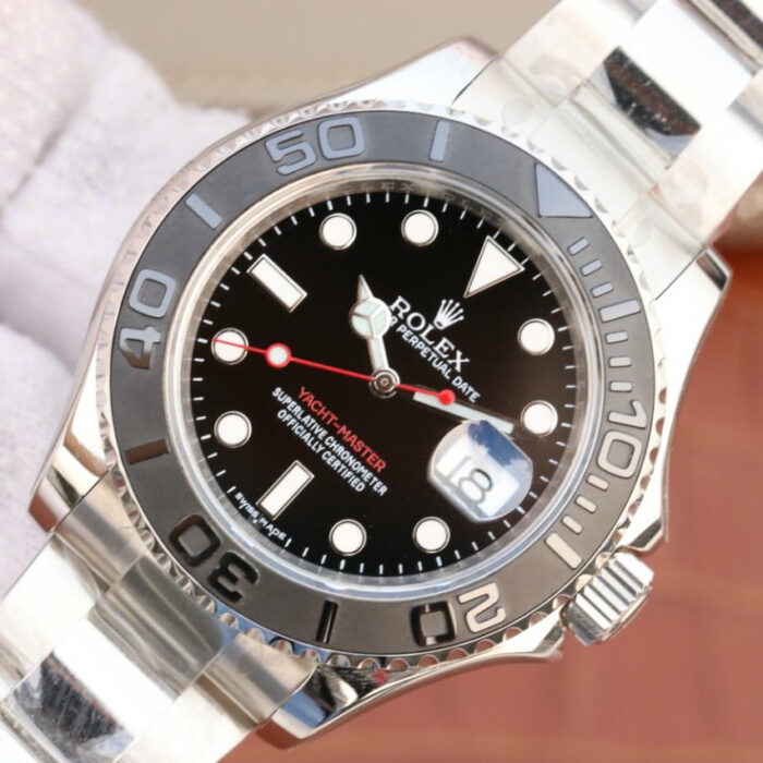 YACHT MASTER 1 ( BLACK & BLUE DIAL ) STAINLESS STEEL 40MM - Image 12