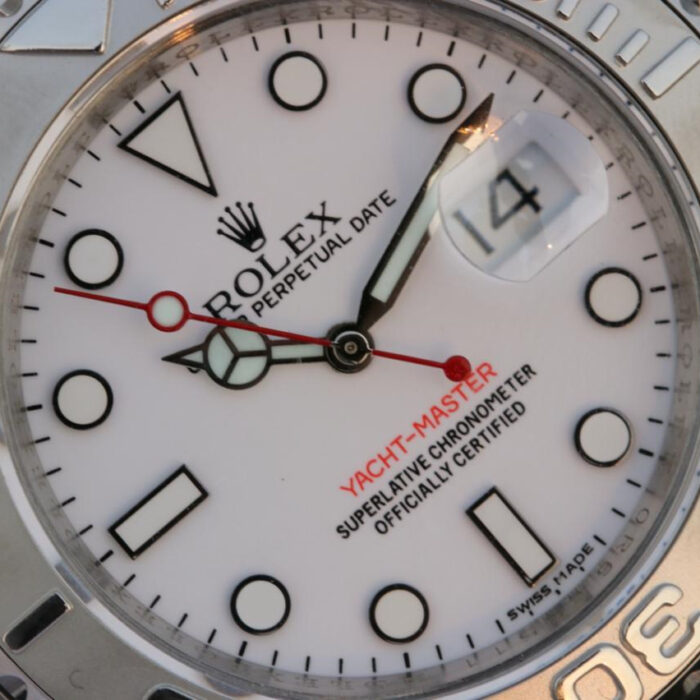 YACHT MASTER 1 PURE SILVER ( BLACK & WHITE DIAL ) STAINLESS STEEL 40MM - Image 7