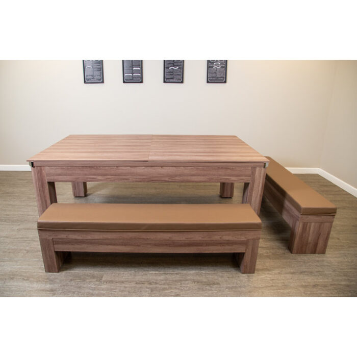 Newport 7-ft Pool Table Combo Set with Benches - Image 11