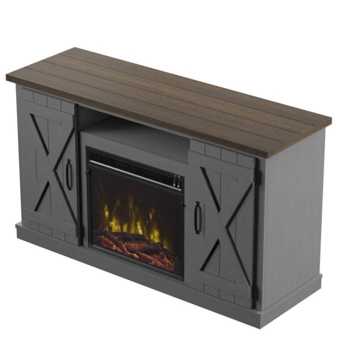 TV Stand for TVs up to 55" with Fireplace Included - Image 17