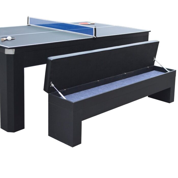 Newport 7-ft Pool Table Combo Set with Benches - Image 2
