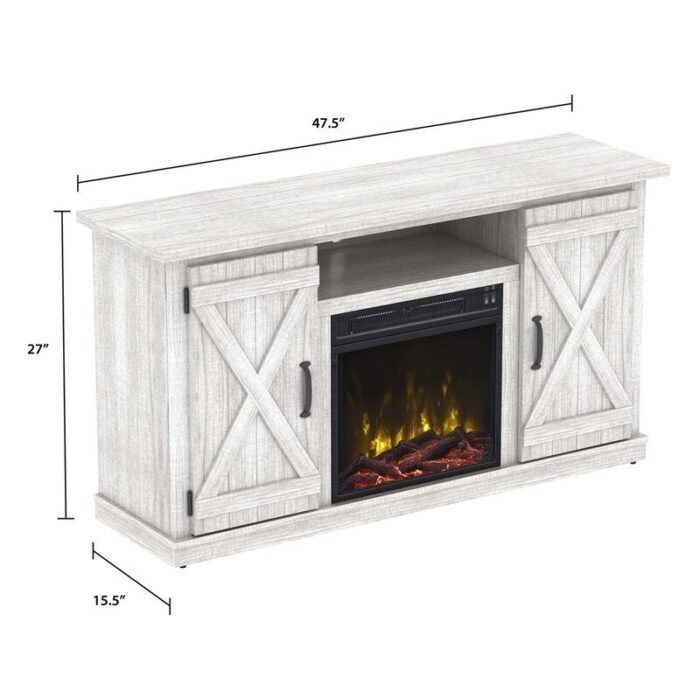 TV Stand for TVs up to 55" with Fireplace Included - Image 23