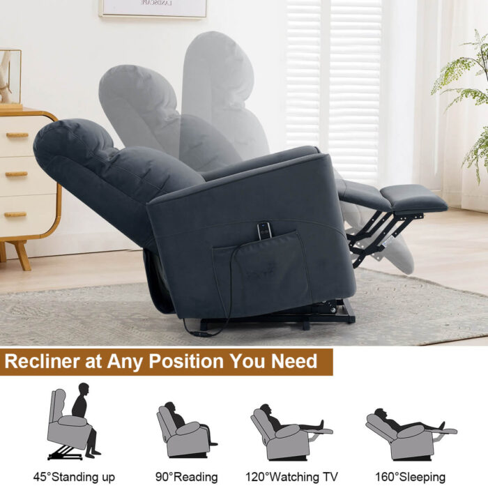 Power Lift Chair with Kneading Massage, Fabric - Image 9