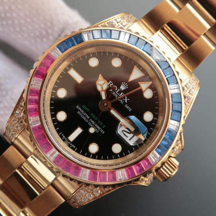 GMT MASTER 2 GOLDEN RAINBOW DIAMOND 40MM - Image 6