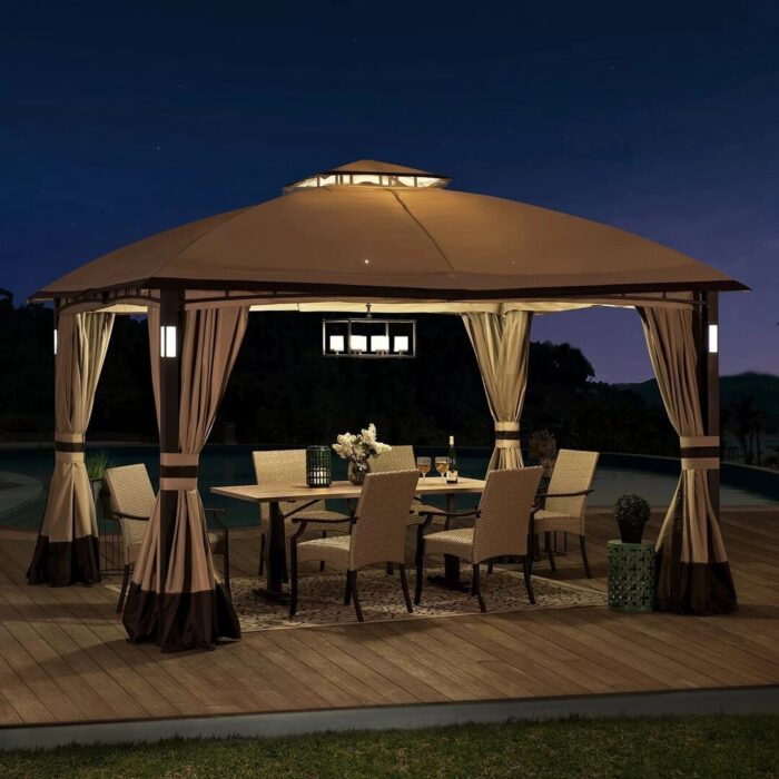 Moorehead 12 Ft. W x 10 Ft. D Steel Patio Gazebo - Image 18