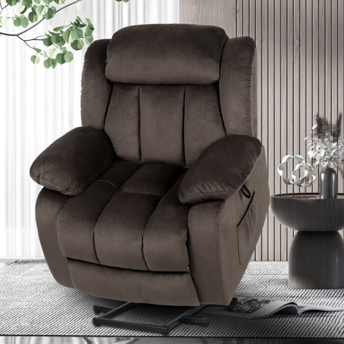 💥Clearance Sale🔥 Best MassageTheater Seating for Home| Power Electric Recliner Chair Movie Theater Seats with USB Port, Side Pocket - Image 6
