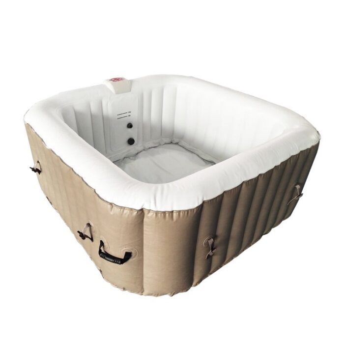 ALEKO Aleko 4 - Person 130 - Jet Square Inflatable Hot Tub - Image 10