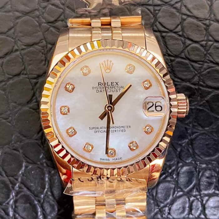 WOMENS DATE JUST DIAMOND SCALE MULTIPLE DIAL OPTIONS 36MM - Image 2