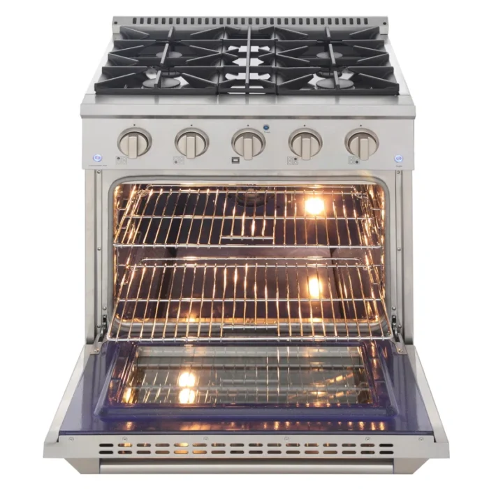 Pro-Style 30 in. 4.2 cu. ft. 4-Burner Freestanding Gas Range with Convection Oven - Image 7
