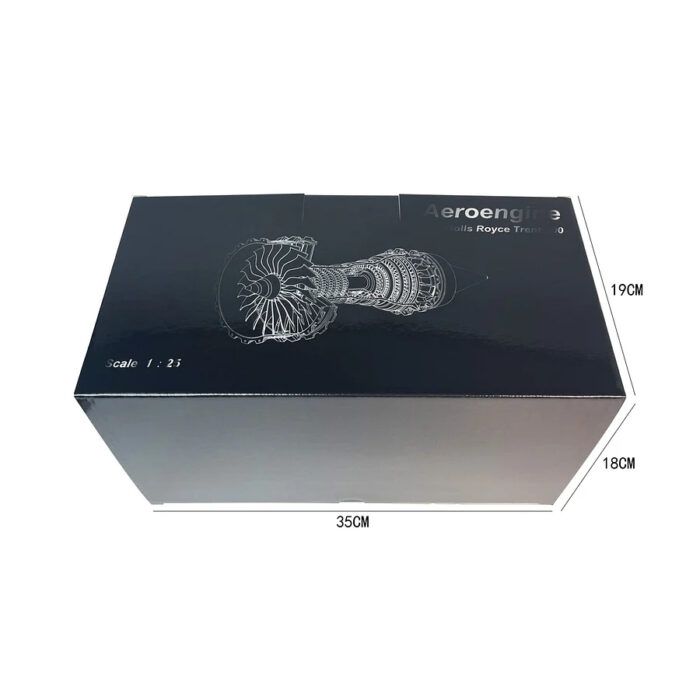 1/25 Simulation Aircraft Turbojet Engine Rotatable Model (11in/28cm) - Image 6
