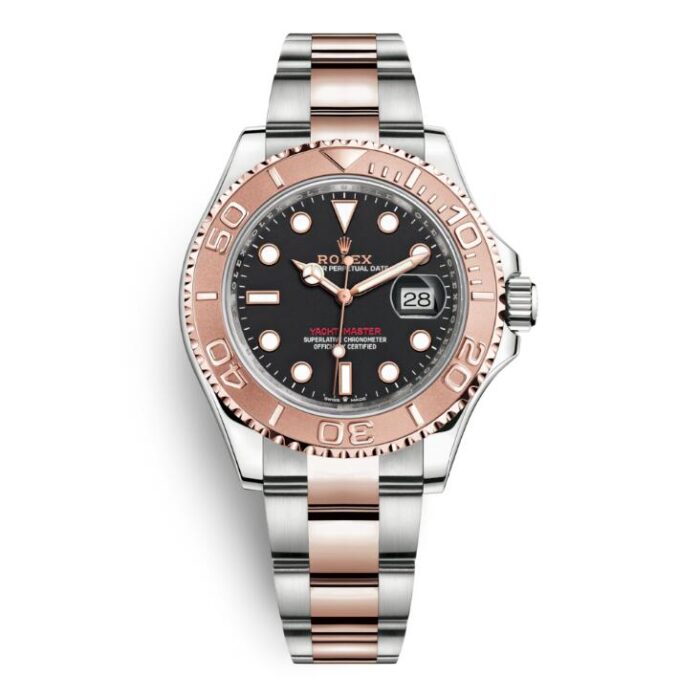 YACHT MASTER 1 ROSE GOLDMIX ( BLACK & BROWN DIAL ) STAINLESS STEEL 40MM