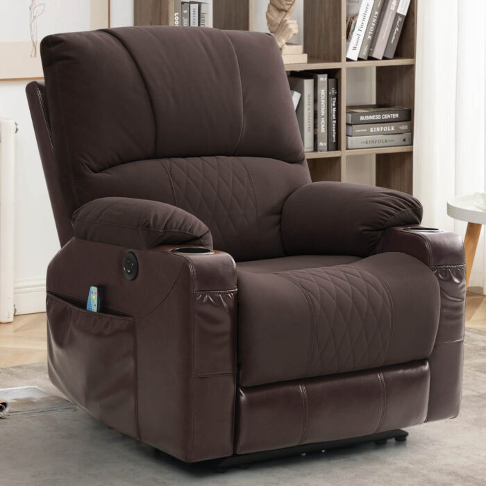 Power Recliner Chair with Heat and Massage, Wall Hugger - Image 2