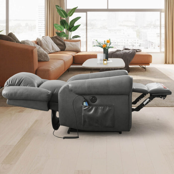 Power Swivel Glider Rocking Recliner Nursery Chair - Image 11
