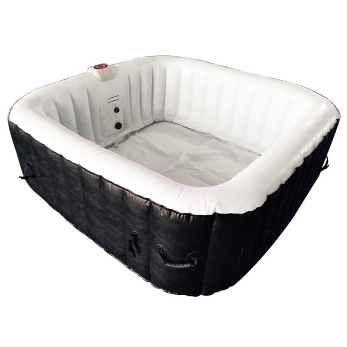 ALEKO Aleko 4 - Person 130 - Jet Square Inflatable Hot Tub - Image 6