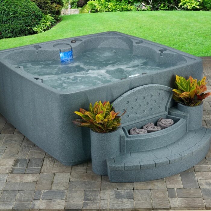 Aquarest Spas, Powered By Jacuzzi® Pumps 6 - Person 29 - Jet Square Plug And Play Hot Tub with Ozonator - Image 7