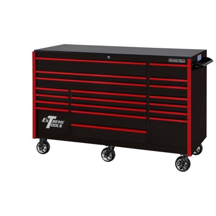 Extreme Tools 72″ x 30″, 19 Drawer Roller Cabinet with 250 lbs. drawer slides, RX 250 Series - Image 2