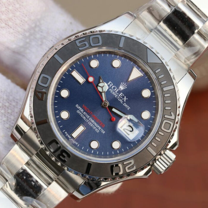 YACHT MASTER 1 ( BLACK & BLUE DIAL ) STAINLESS STEEL 40MM - Image 10