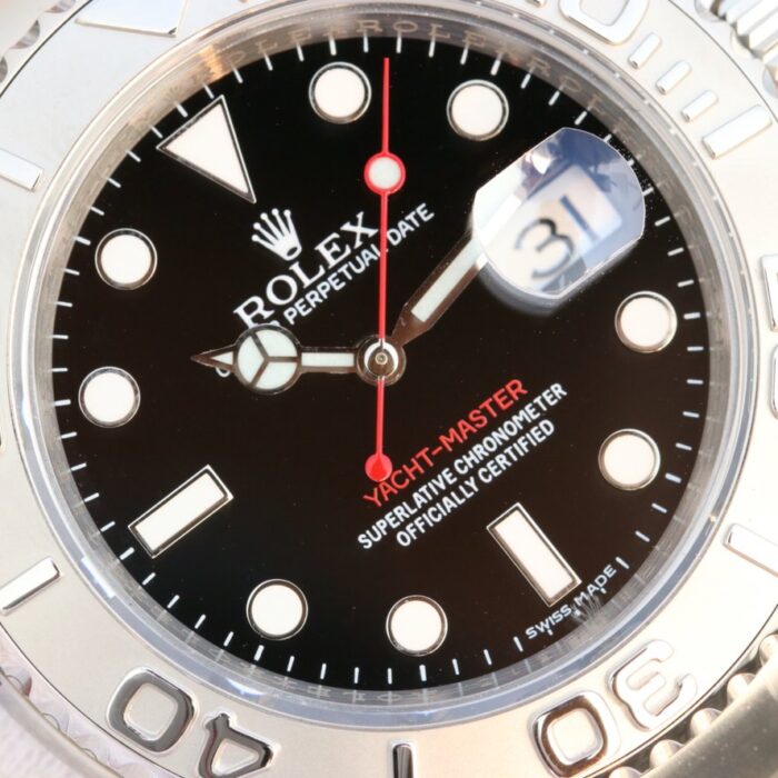 YACHT MASTER 1 PURE SILVER ( BLACK & WHITE DIAL ) STAINLESS STEEL 40MM - Image 2