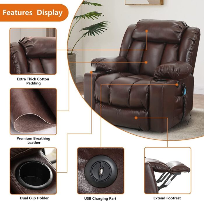 💥Clearance Sale🔥 Luxury Lift Chair Recliner with Heat and Massage - Image 12