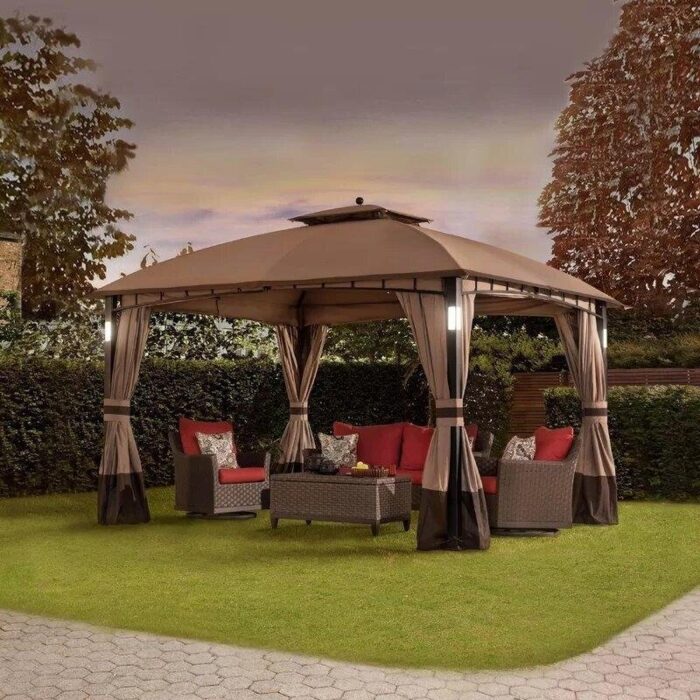 Moorehead 12 Ft. W x 10 Ft. D Steel Patio Gazebo - Image 2