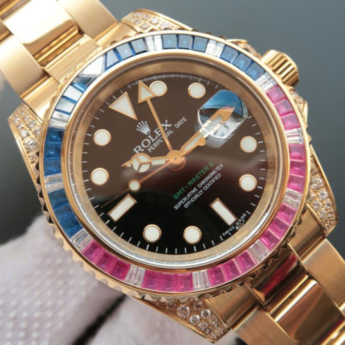 GMT MASTER 2 GOLDEN RAINBOW DIAMOND 40MM - Image 8