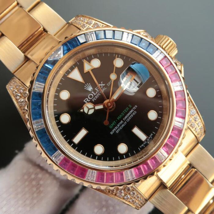 GMT MASTER 2 GOLDEN RAINBOW DIAMOND 40MM - Image 3