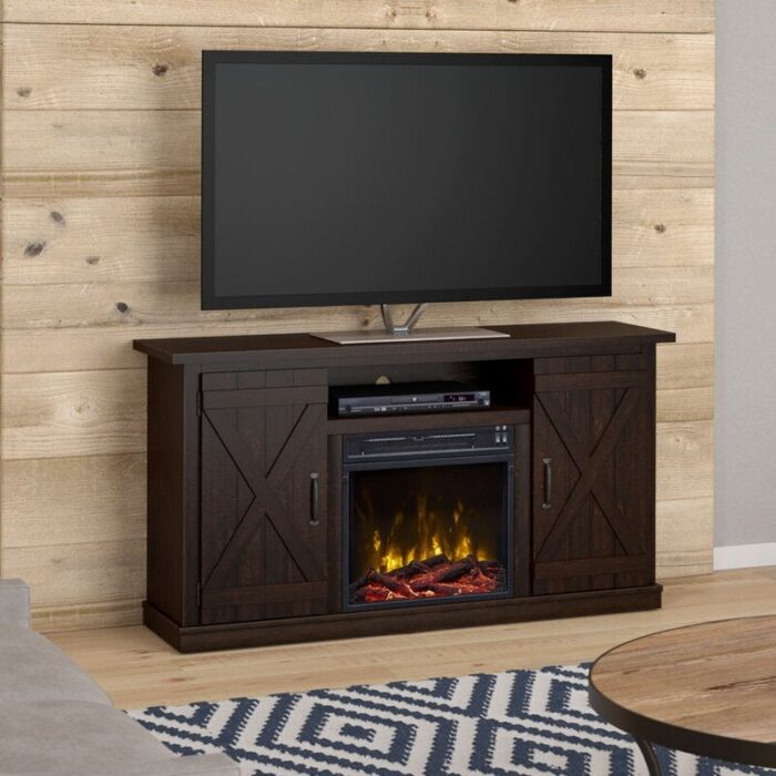 TV Stand for TVs up to 55" with Fireplace Included - Image 26