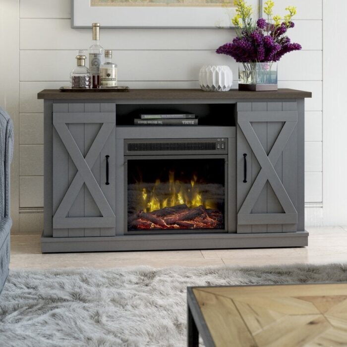 TV Stand for TVs up to 55" with Fireplace Included - Image 14