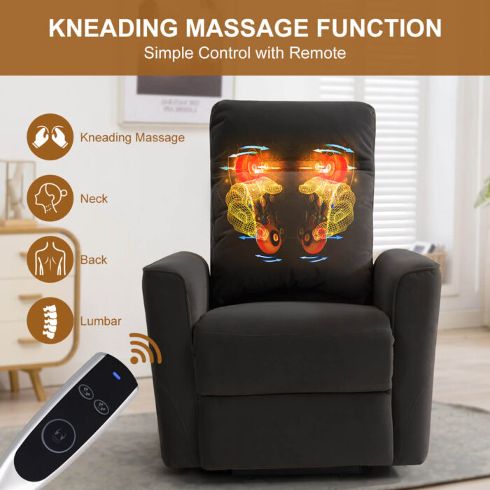 Power Lift Chair with Kneading Massage, Fabric - Image 6