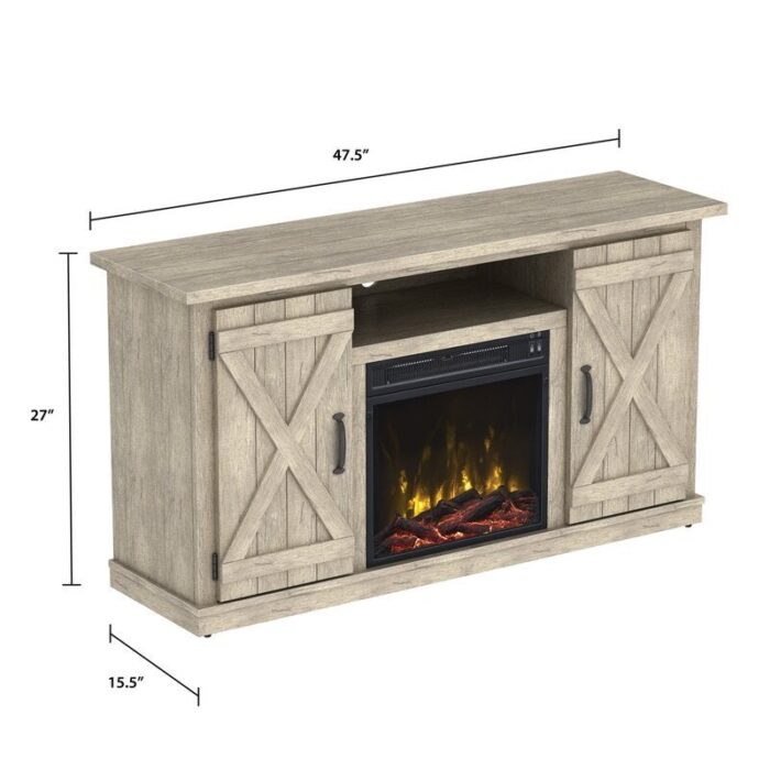 TV Stand for TVs up to 55" with Fireplace Included - Image 5