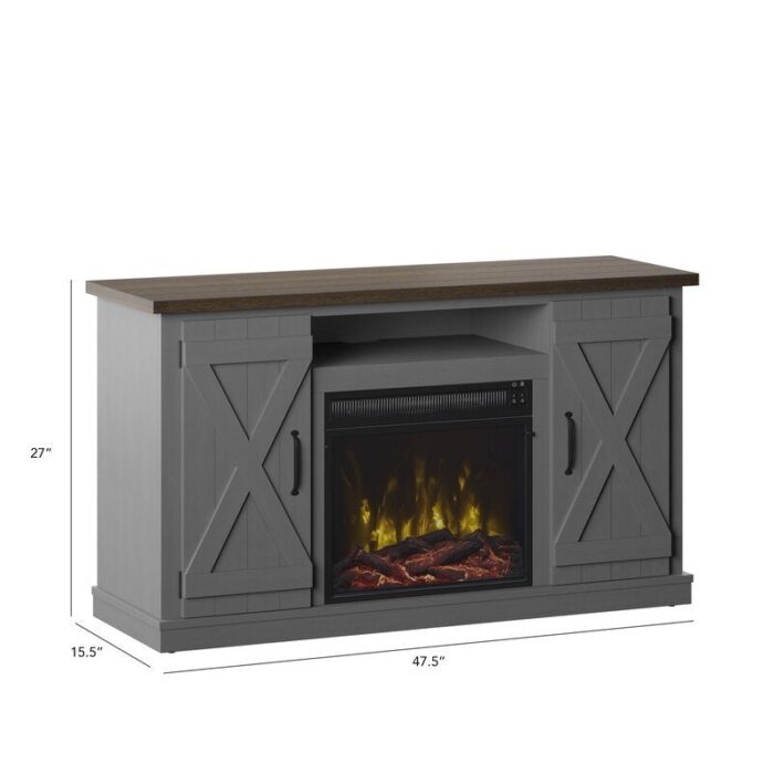 TV Stand for TVs up to 55" with Fireplace Included - Image 19